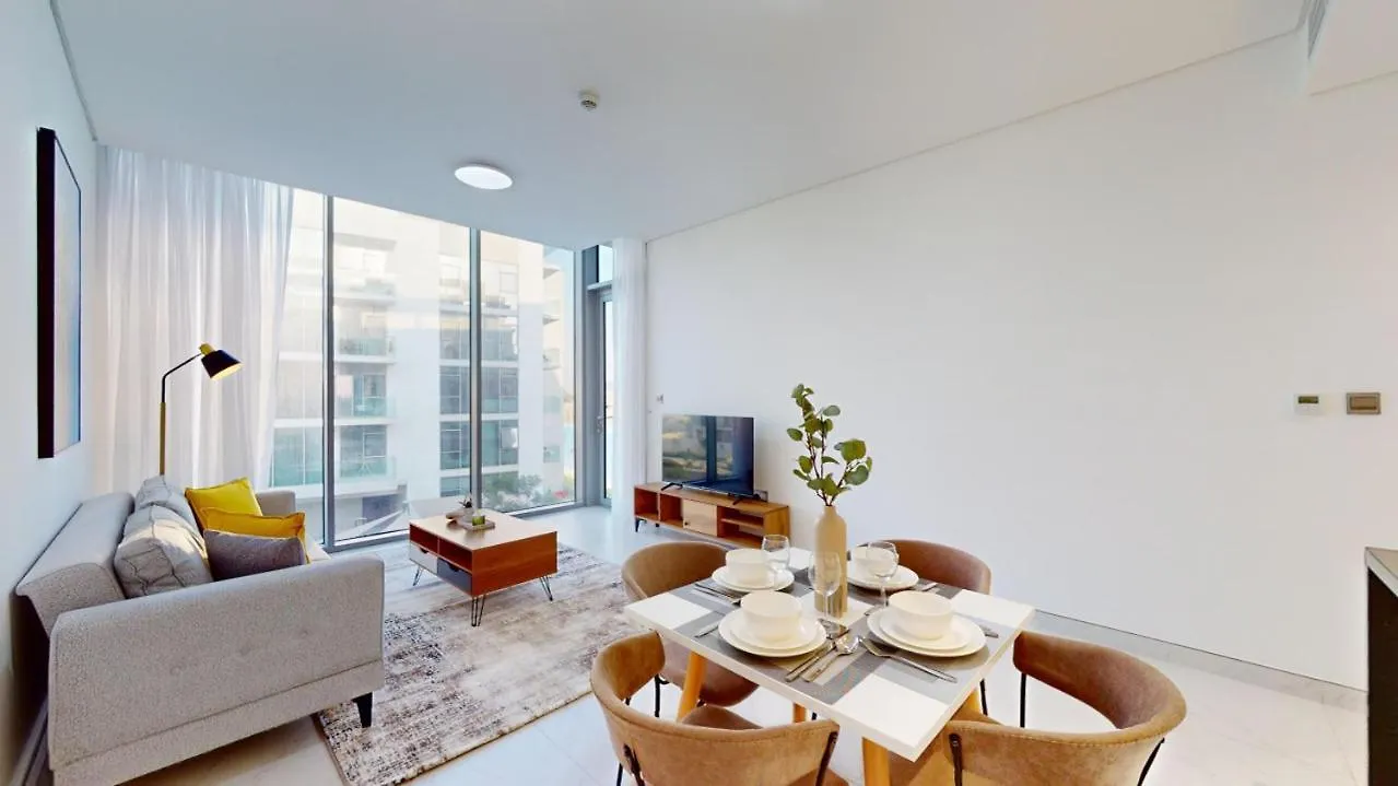 Apartment District One - Aesthetic One Bed With Lagoon View Dubai